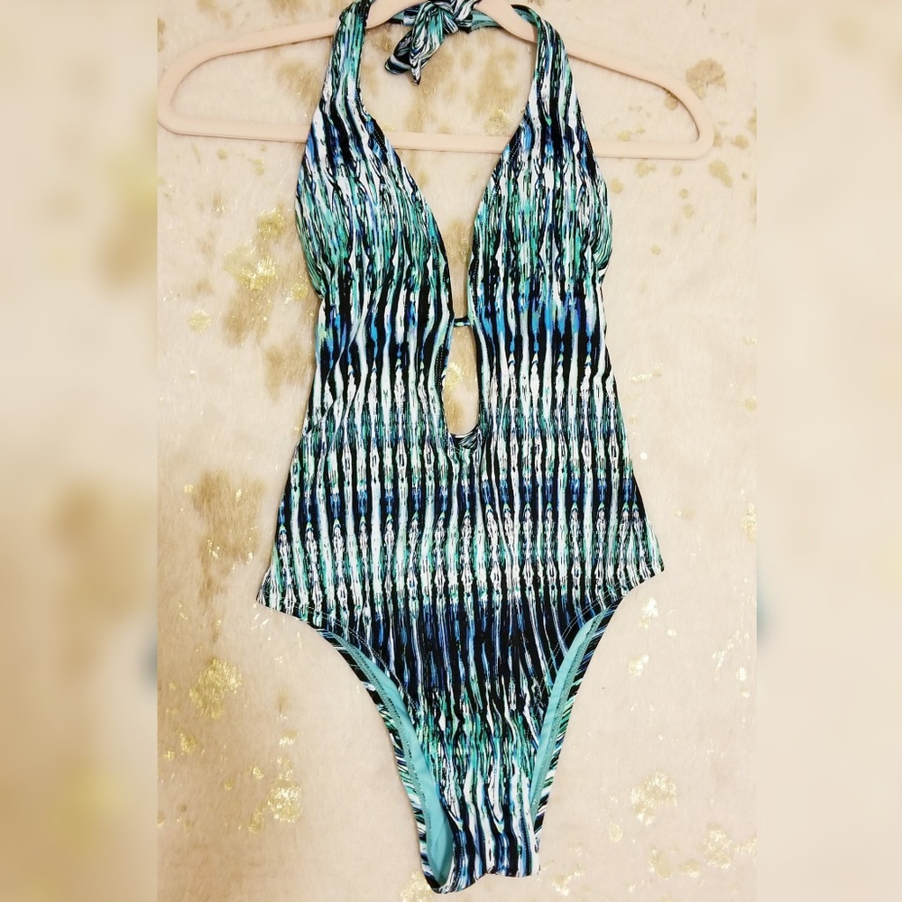 Bar III Multicolor Turquoise Swimsuit